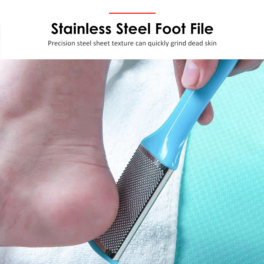 Foot File Stainless Steel Rasp With Plastic Handle Callus Dead Skin