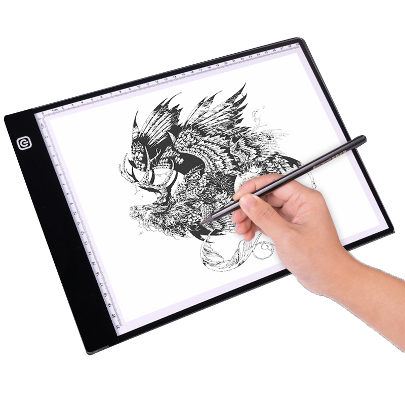 A5  USB LED Artist Thin Art Stencil Board Light Tracing Drawing Pad Table Box