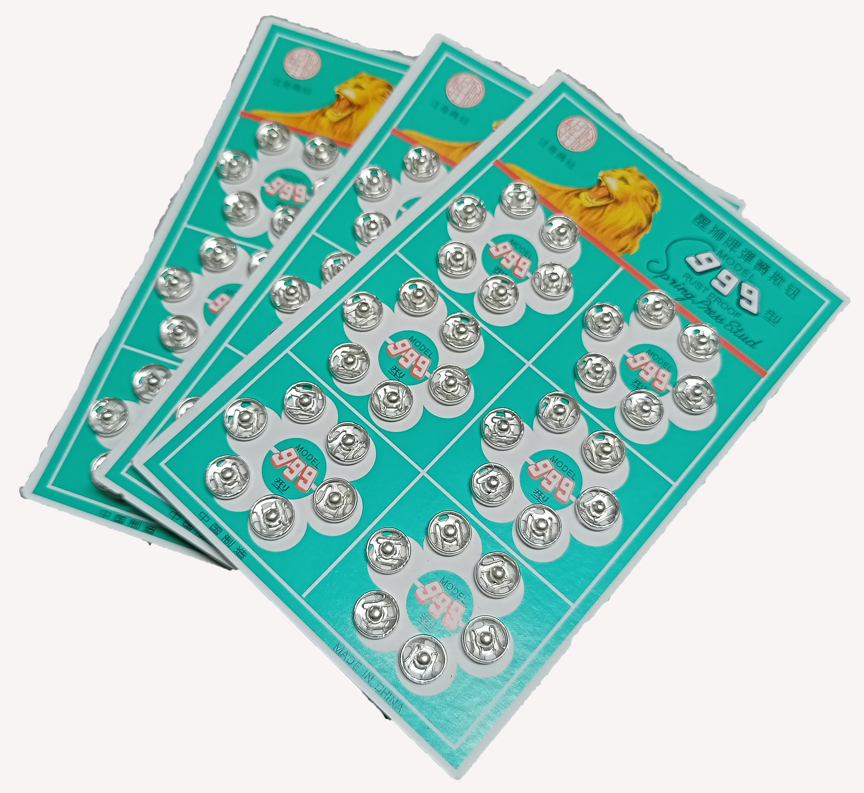 Tip Button Tools [3 pata] Home Sewing Clothes Replacement Parts Press Fastener Stud Buttons. 