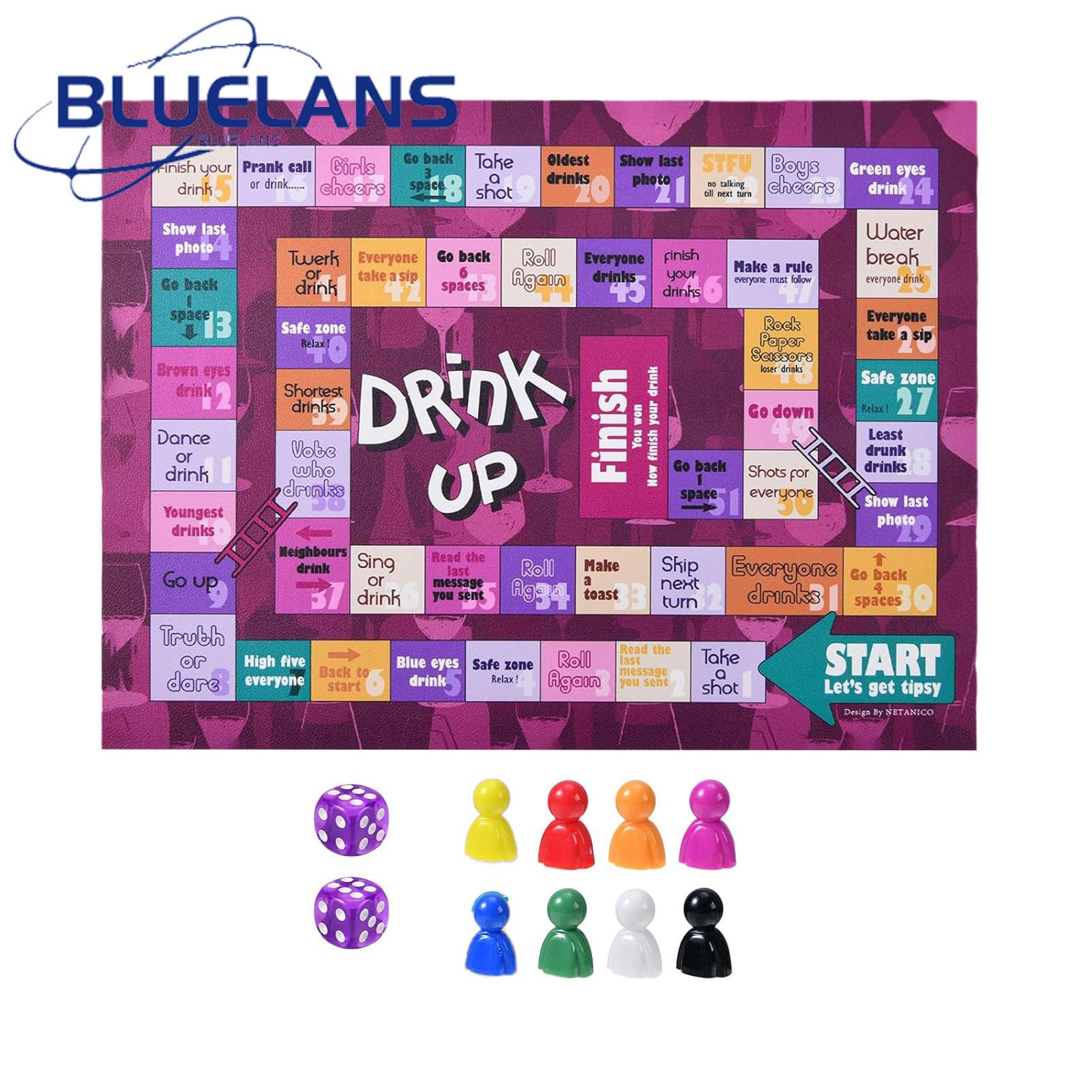 Drinking Monopoly Game Fun Adult Drinking Game Set for Parties Travel Multiplayer Interactive Board Game for Couples Friends Family Party Night Essential Desktop Drinking Game