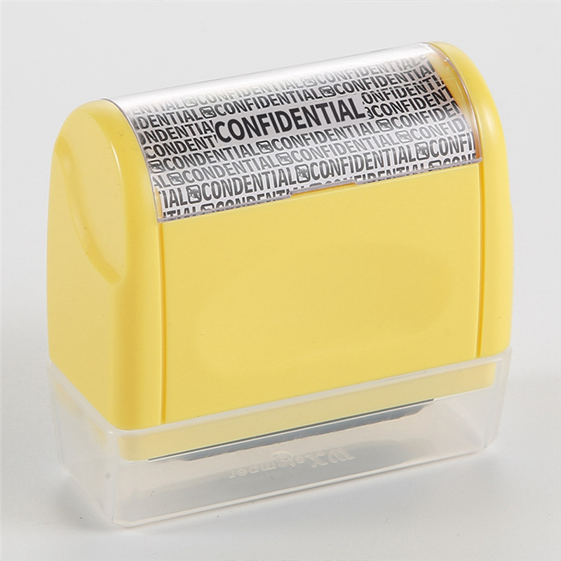 Identity Theft Protection Stamp Roller,for Personal Information Blackout, Privacy Confidential and Address Blocker, L. 