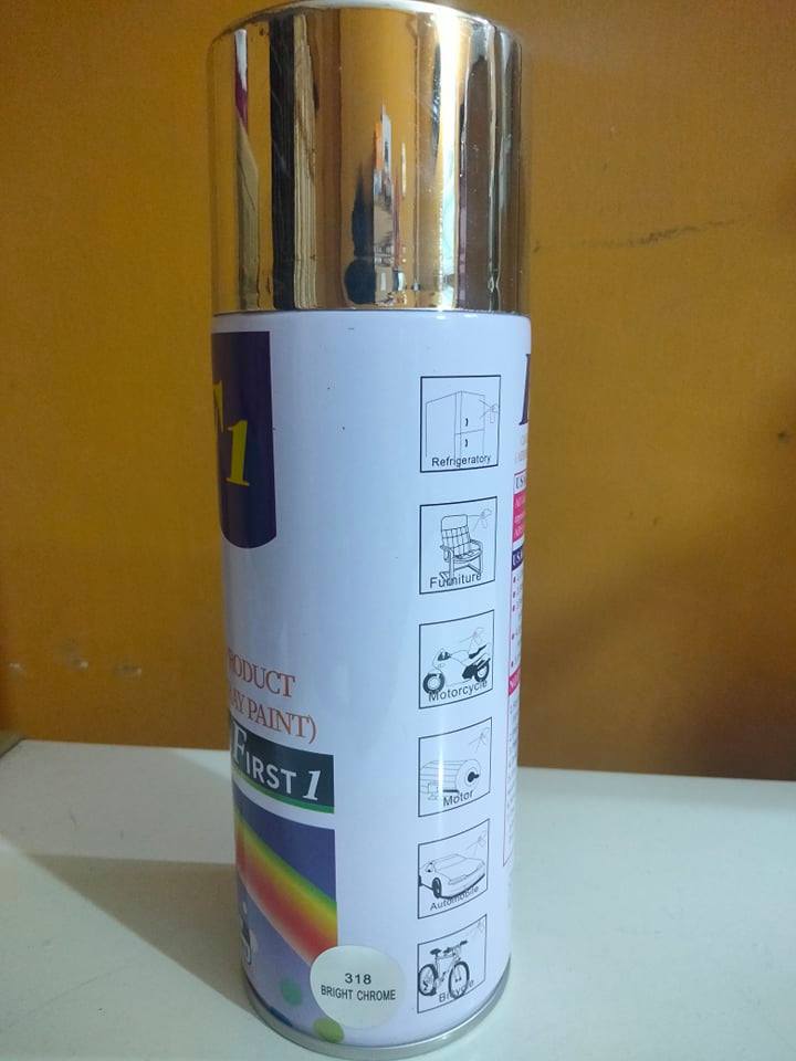 Spray Paint - Bright Chrome Color (ASB) Code 318. 