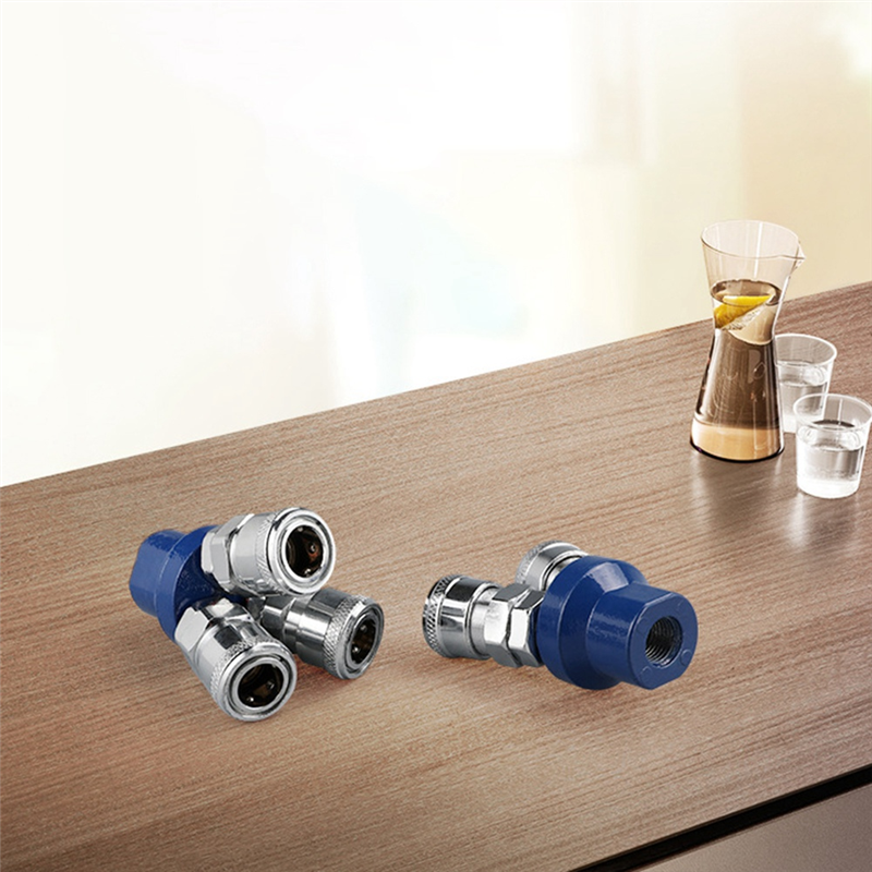 1Set Quick Connector Air Compressor 2 Way 3 Way Multi Hose Coupler Fitting Round Three. 