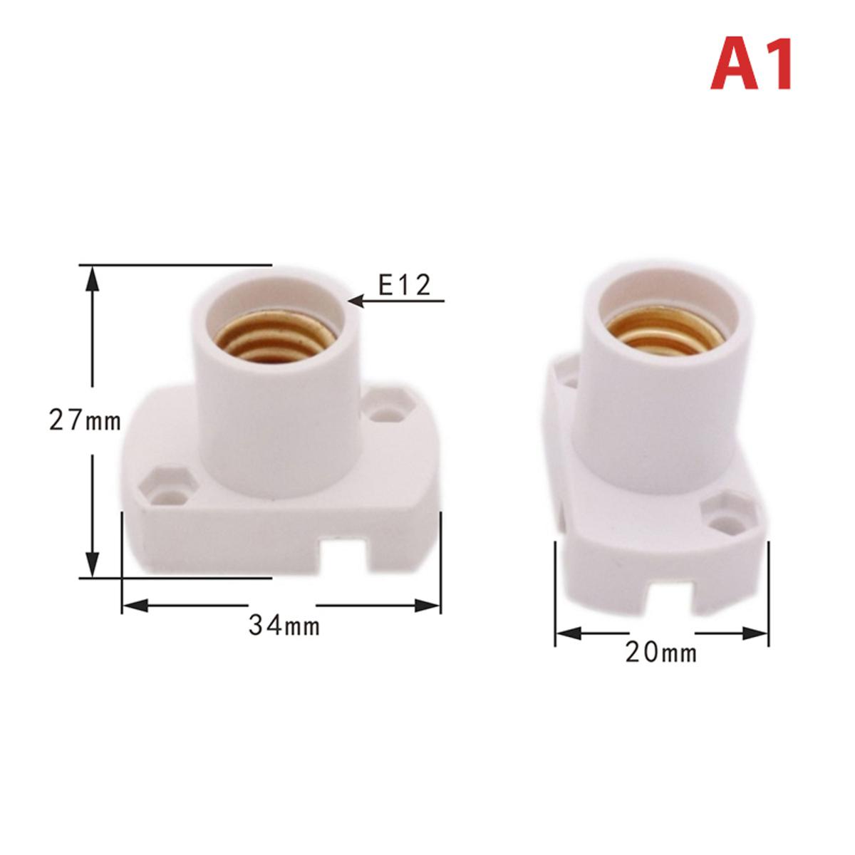 Mini Screw Lamp Base E12 E14 E17 Lamp holder Light Bulb Socket Holder Adapter Encounter