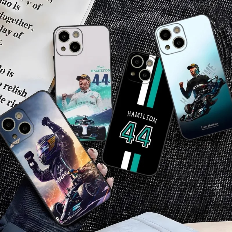 F1 Racing Lewis Hamilton 44 Phone Case For 14 Pro Max For Apple Iphone 13 14 12 Mini 11 Xr X Xs Pro Max 8 6s 7 6 Plus Back Cover