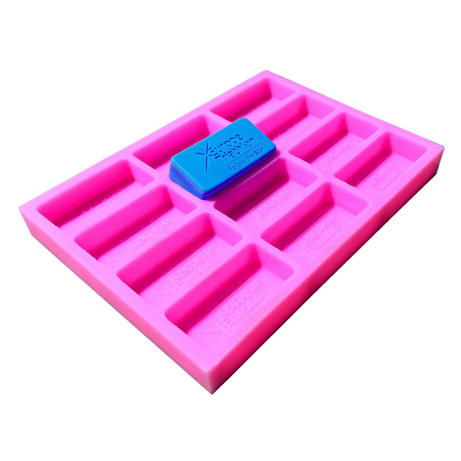 Customize Round Soap Molds Rectangle Soap Bar Mould with Brand Custom Silicone Trays for Natural Soap Making. 