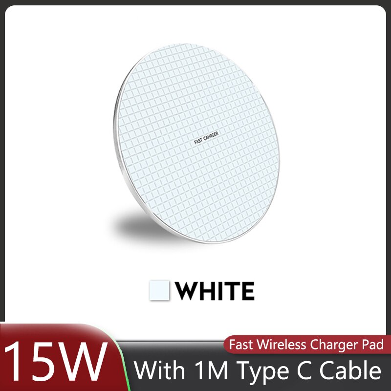 15W Wireless Charger Pad For Samsung S22 S21 S20 Xiaomi Huawei iPhone 11 12 13 14 Pro XS Max 8 Plus Phone Fast Charging Station. 