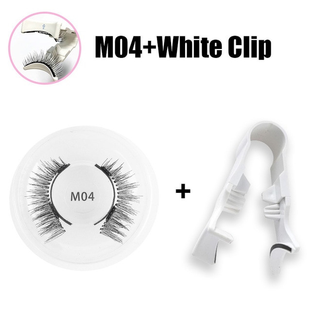 Magnetic Eyelashes Curler Long Thick 3D Magnetic Lashes Reusable Magnetic False EyelashesTweezer Set Natural Looking W/ Eyeliner. 