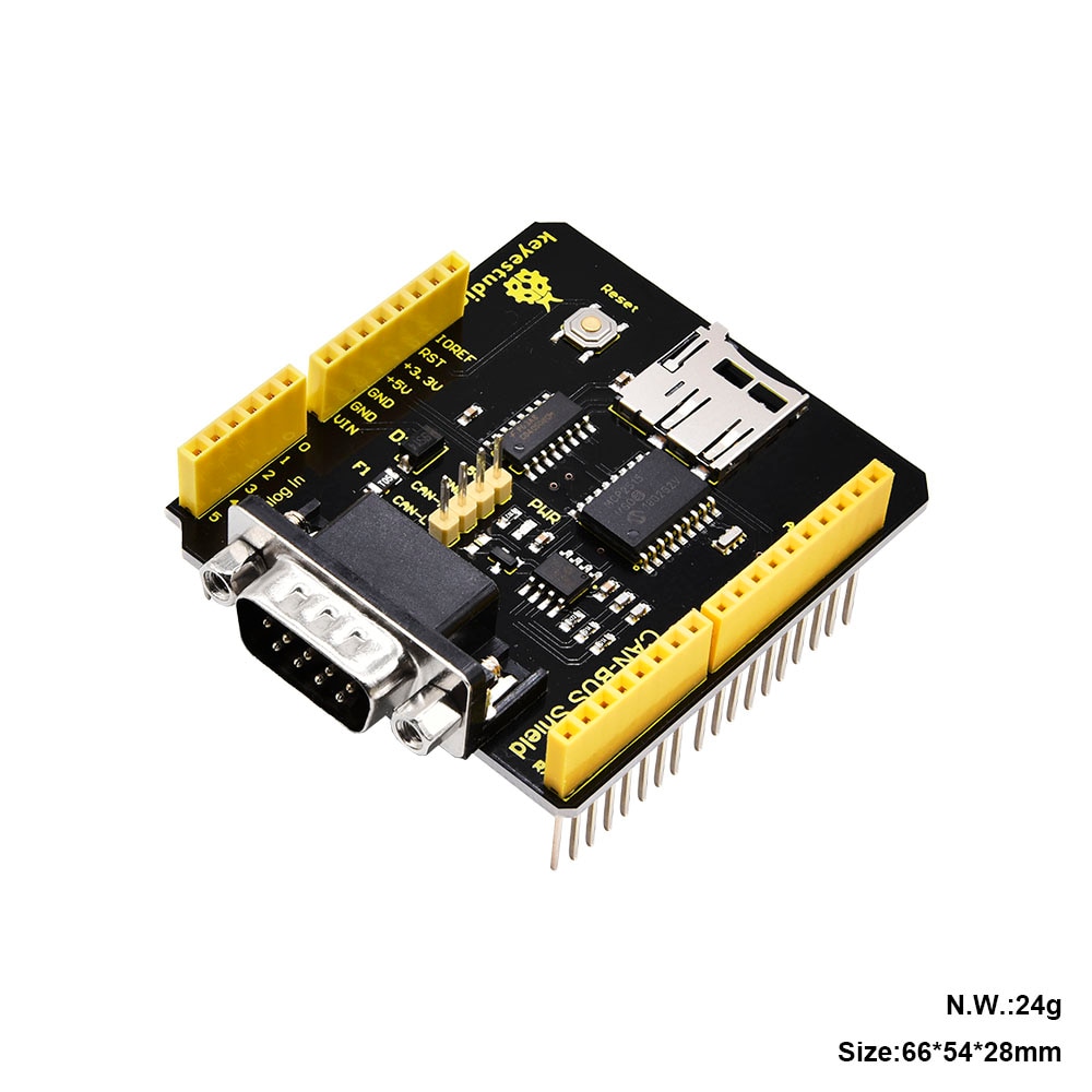 【Mary DAI Store】2019New Keyestudio CAN-BUS Shield MCP2515  chip With SD Socket  For Arduino UNO R3/Gift Box. 