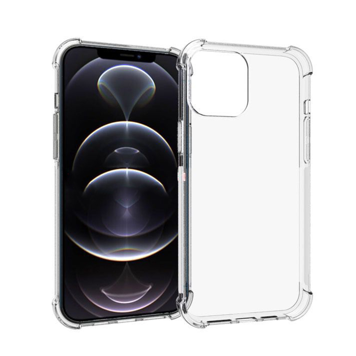 (New)For iPhone 13 Pro Max Shockproof Non-slip Waterproof Thickening TPU Protective Case (Transparent)