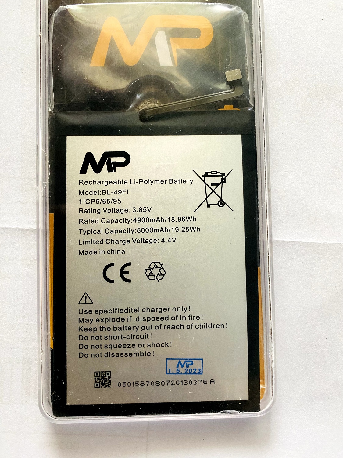 MP BL-49FT Phone Batteries For Infinix Note 7 / TECNO POP 4 / Tecno Spark 5 Replacement Phone Battery. 