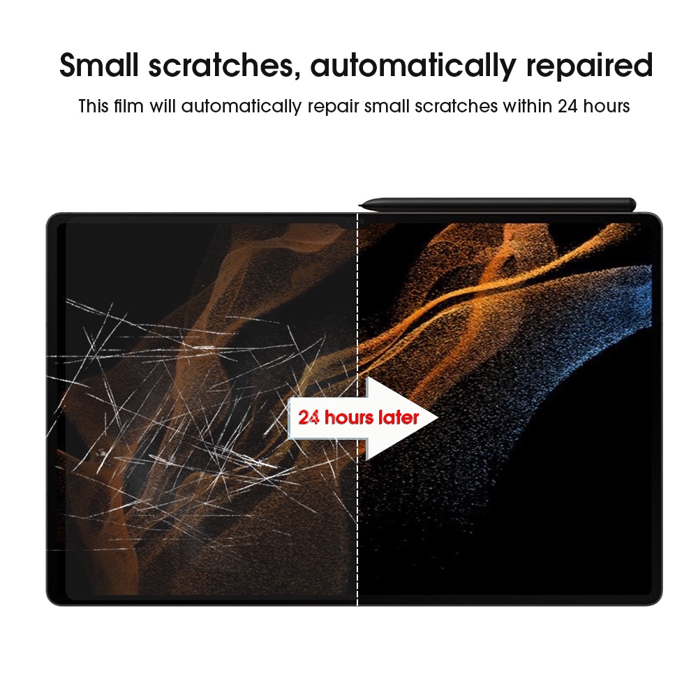 1Pc Soft Screen Protector Anti-Fingerprint HD Anti-Glare Not Glass Writing Painting Tablet Screen Film Frosted Anti-scratch Paper Feel Film for Samsung Galaxy Tab S4 S6 S7 A A7 A8. 