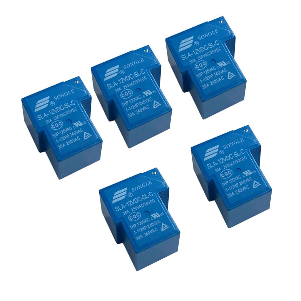 BANG Relay 12V Relay DC-12V DC12V 30A 250VAC 6 Pin Coil SPDT Power Relay SRD-12VDC-SL-C PCB Mount T90 Power Relays Switches DC 12V Relay. 