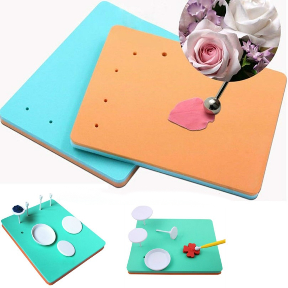 (New)Fondant Cake Foam Pad Pate Decorating ugarcraft Flower Model 5-hole Mat Tool