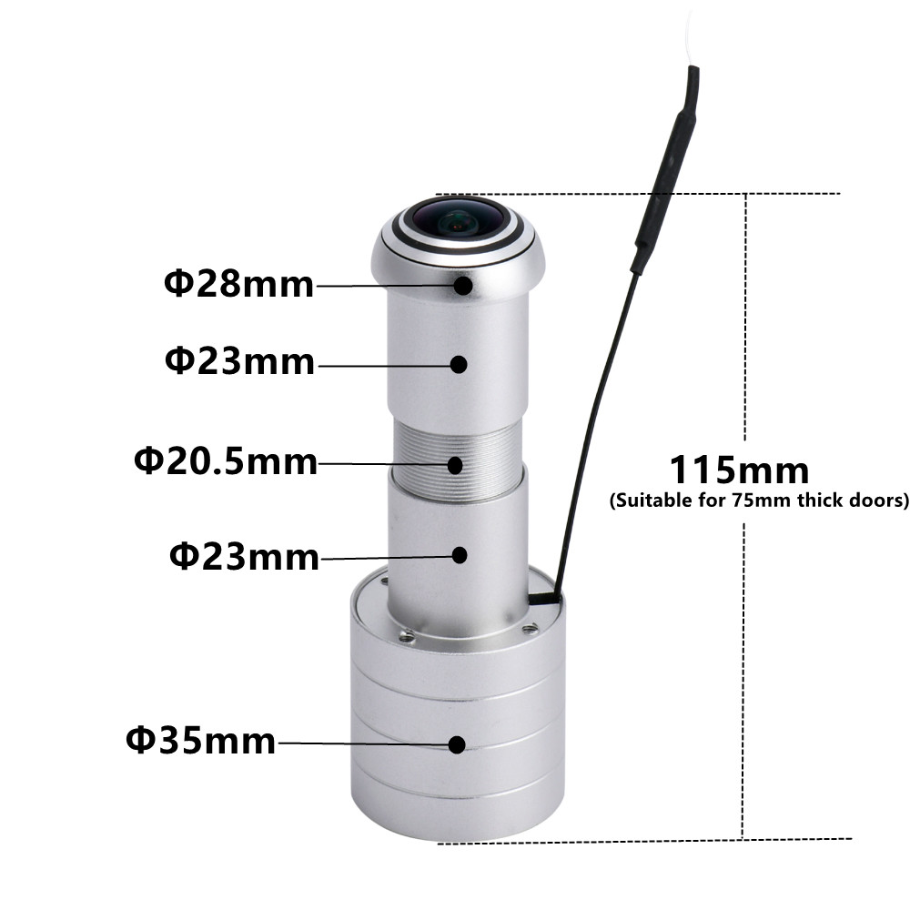 ICSEE WiFi Smart Door Eye Hole Security 1080P Wide Angle FishEye CCTV Network Mini Peephole Door Wifi IP Camera P2P TF Card. 