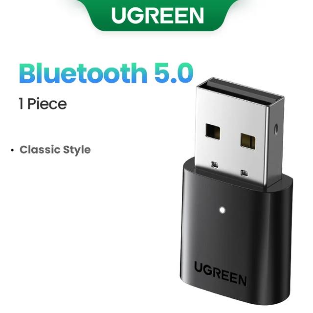 UGREEN USB Bluetooth 5.3 Dongle Adapter for PC Speaker Wireless Mouse Keyboard Music Audio Receiver Transmitter Bluetooth. 