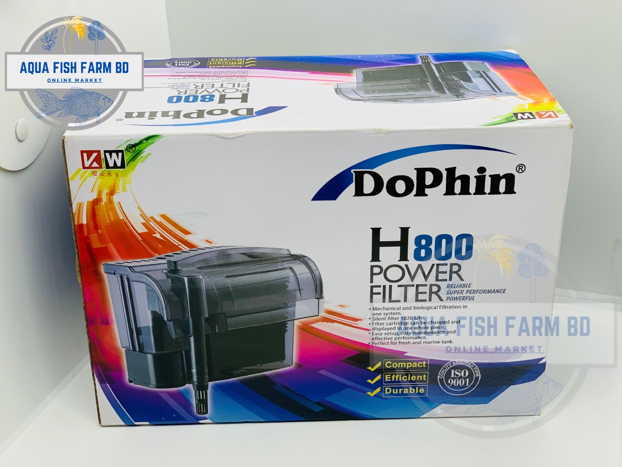 Dophin H800, Big Size Power Filter, Hang On Filter For Fish Tank. 