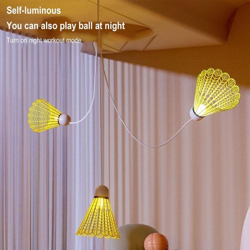 Badminton Rebound Trainer Professional Elastic Badminton Trainer Set Self-study Shuttlecock Rebound Training Set. 