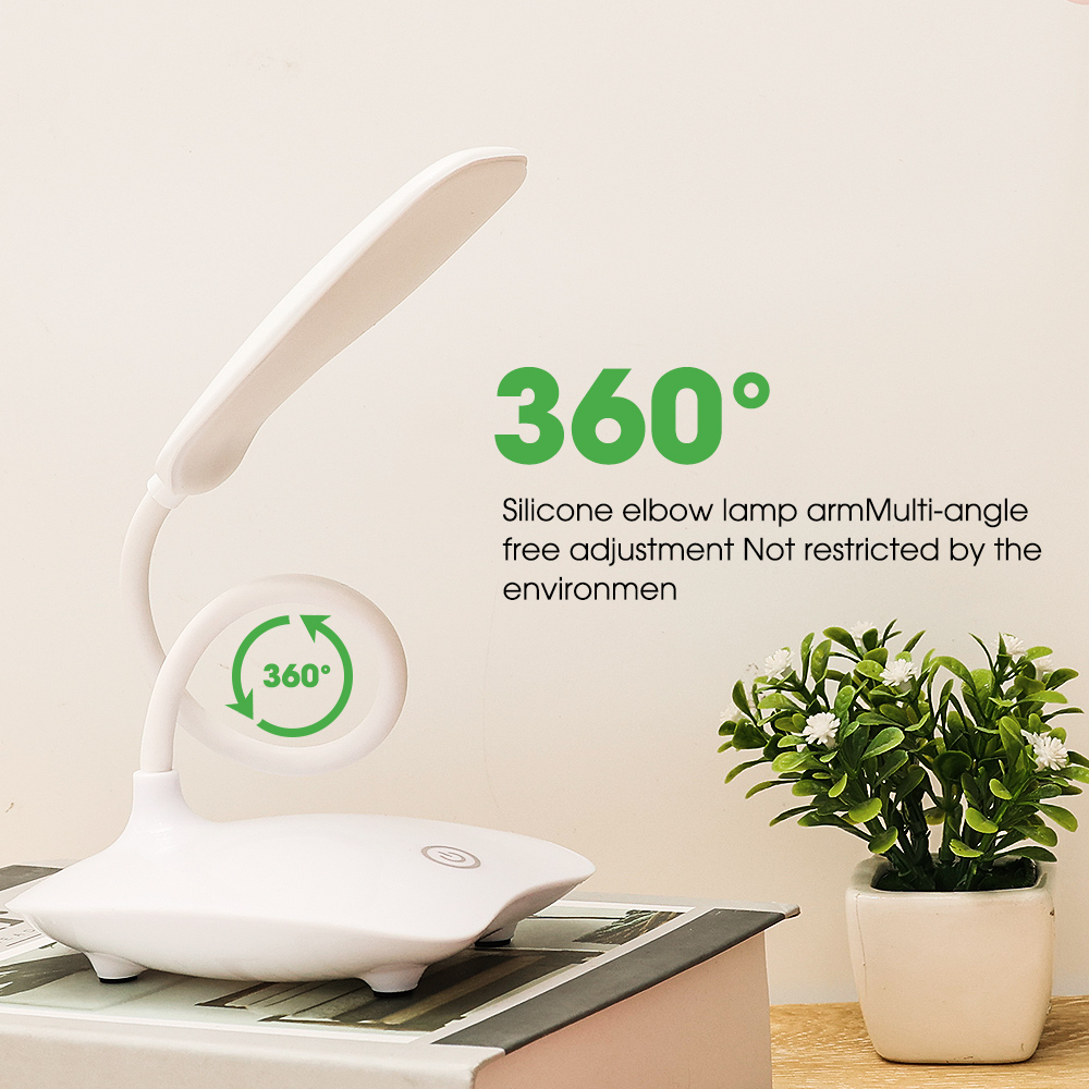 Table Lamps LED Dimmable Rechargeable Tube Eye Protection Student Dormitory Desk Lamp Study Room Reading Table Light. 