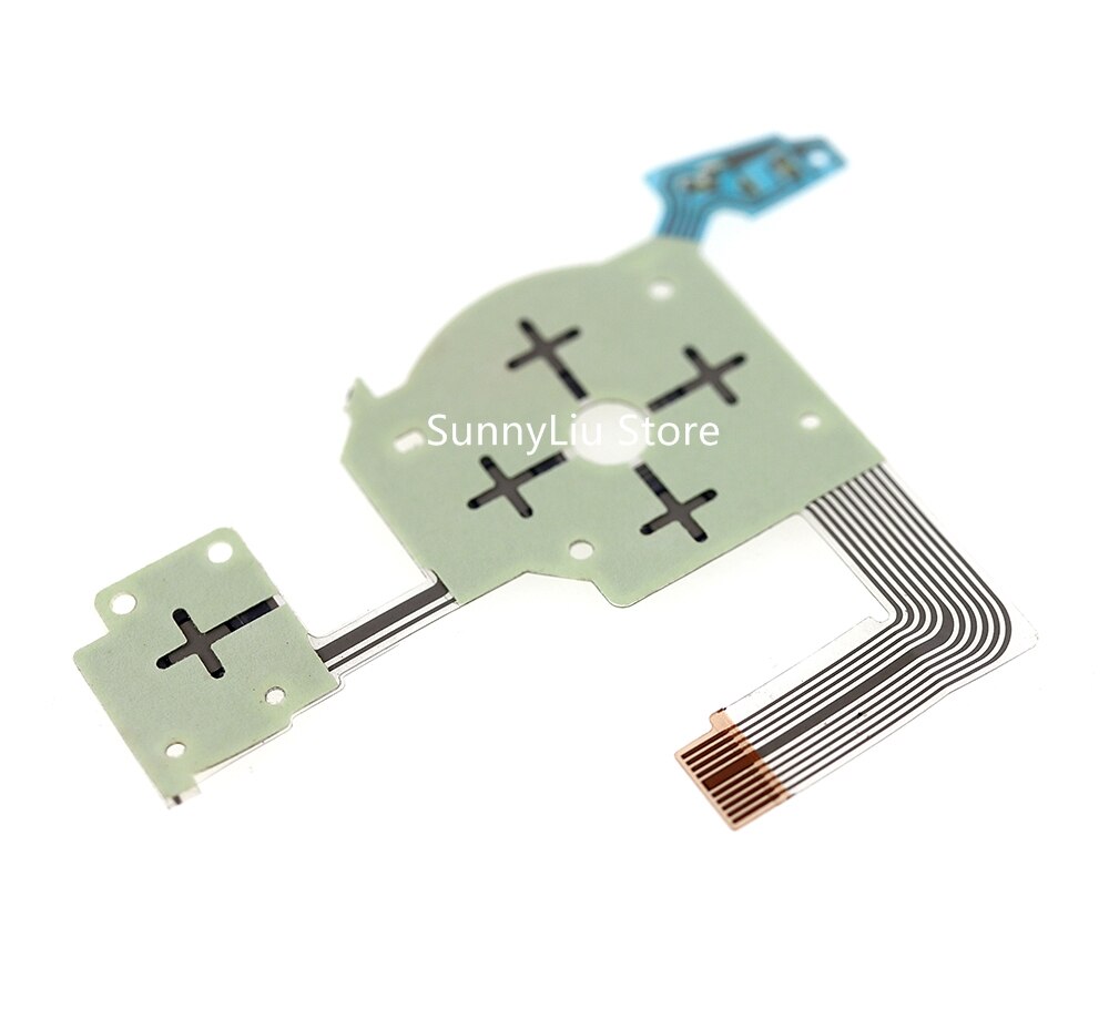 New D-Pad Left Ribbon Keyboard Button Flex Cable Set with rubber for PSP3000 PSP 3000 095. 