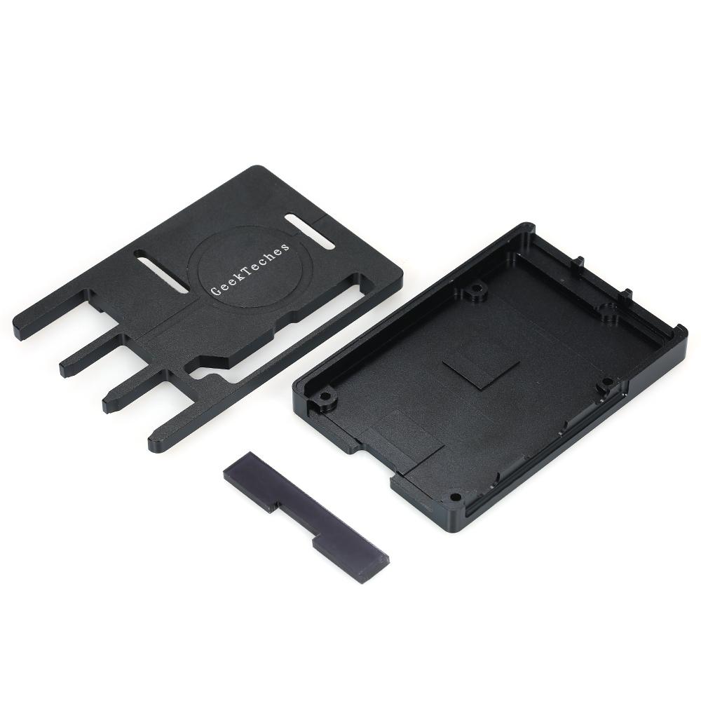 GeekTeches Aluminum Alloy Protective Case Shell Enclosure Cover Box for Raspberry Pi 3B+. 