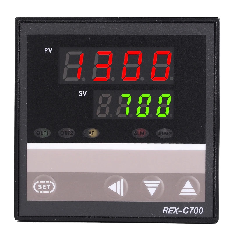 Output 0-1300C REX C-700 PID Temperature Controller Dual LED Display with K Type Thermocouple. 