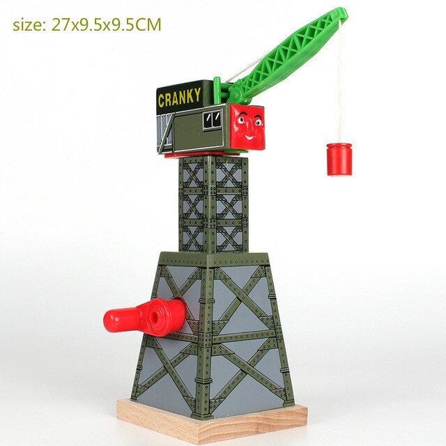 【happy one】Wooden Track Accessories Cranky Crane Toys Magnetic Decorations with Brio Wooden Track Chlidren Toys. 