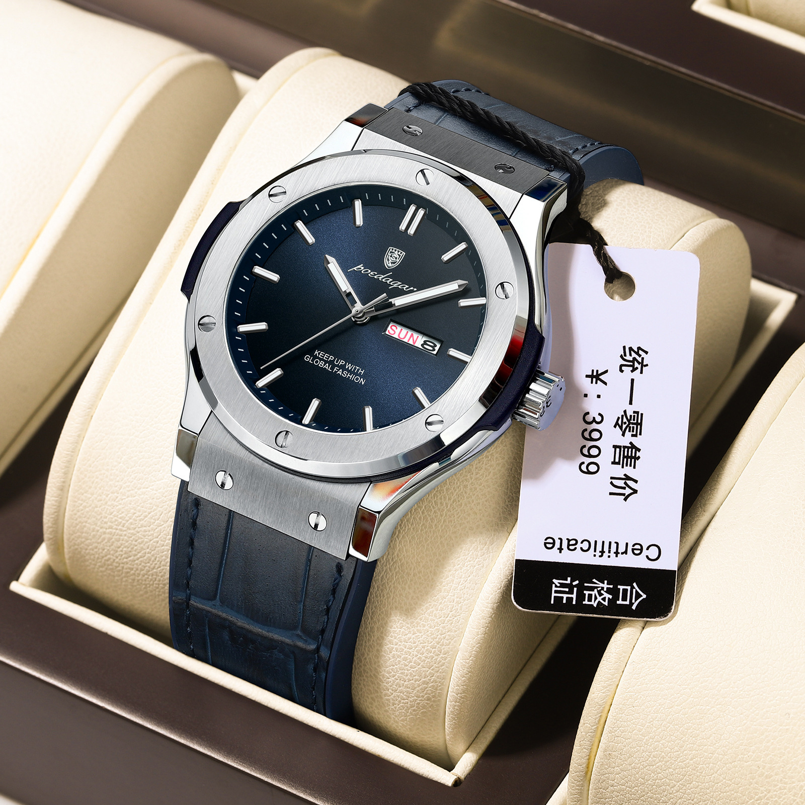 New Swiss Men's Watch Waterproof Luxury Casual Quartz Watch New