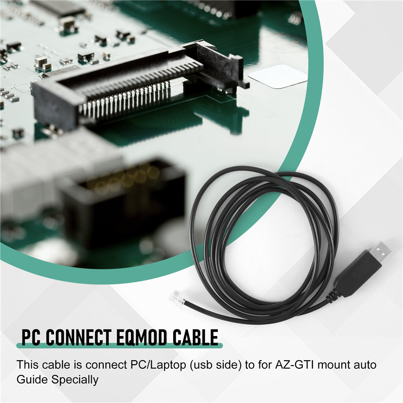 USB To Rj11 Rj12 6P4C Adapter Serial Control Cable EQMOD Cable,1.8M. 