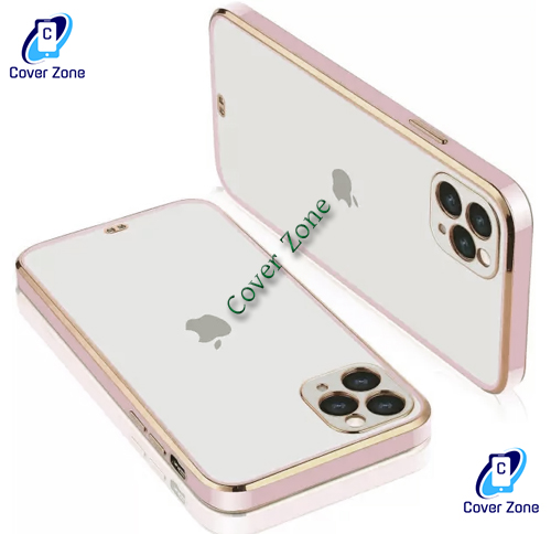 TM Global Store For iPhone 12 PRO Camera Lens Protection Colorful Frame Chrome Phone case For iPhone 12 PRO Back Cover. 
