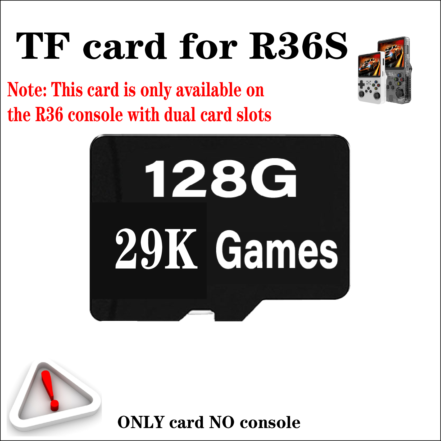 For R36S Retro Handheld Video Game Console TF Card Memory Card Linux System Portable Pocket Video Player 256G 58000 Games. 