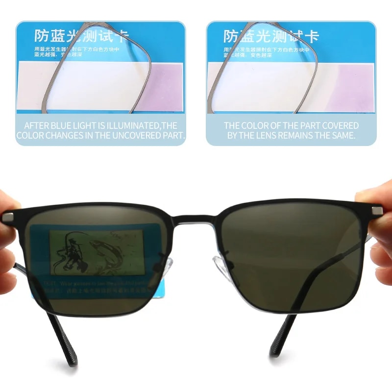 Multi-Use 3 In 1 Glasses Set Metal Blue Light Blocking Glasses with 2Pcs Magnetic Clips On Polarized/Night Vision Sunglasses New. 