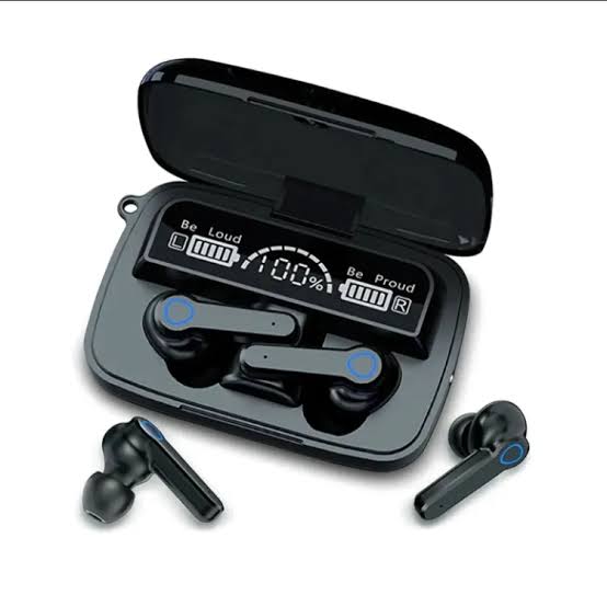 M19 TWS Wireless Bluetooth 5.1 Earbuds with LED Display Touch Control Noise Reduction Microphone Flashlight and Power Bank. 