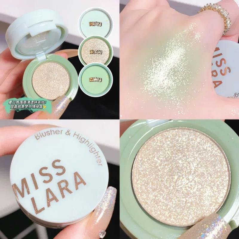 4 In 1 Matte Highlighter Blush Palette Pearly Blush Shiny Eyeshadow Four-layer Multifunctional Brighten Face Eye Makeup Palette. 