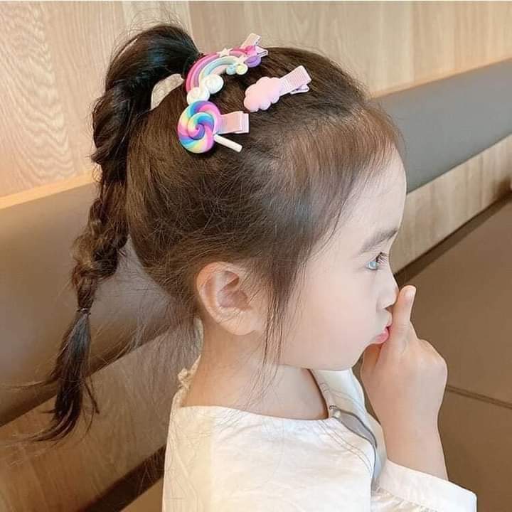 14 Pcs hair pin set Little Girls Princess Hair Pins Multicolour | Daraz ...