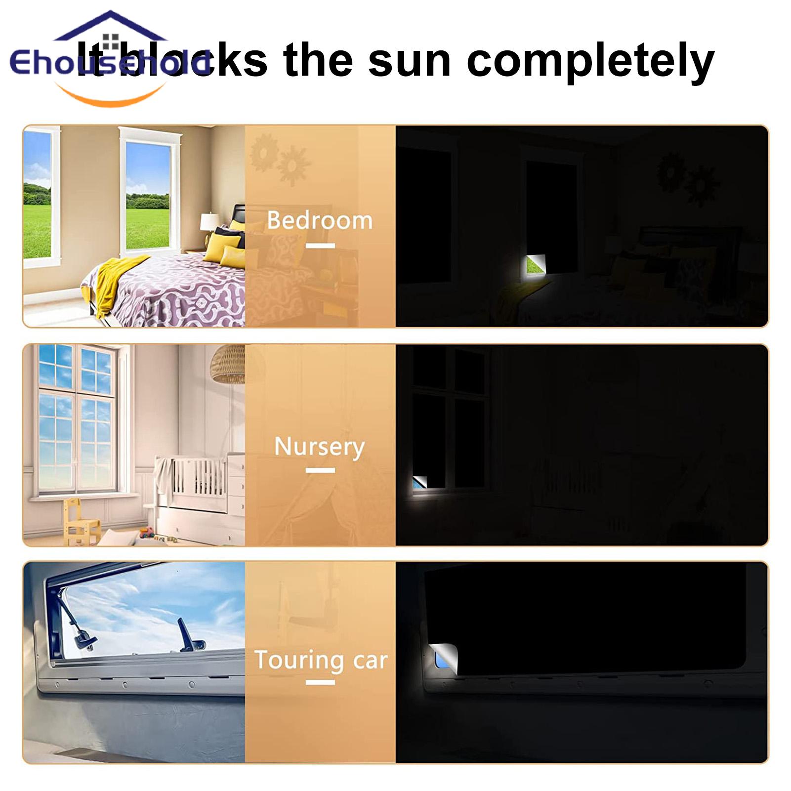 Window Curtain Portable Blackout Curtains Enhance Privacy Block Light for Home Bedroom Office Top Choice for Southeast Asian Buyers