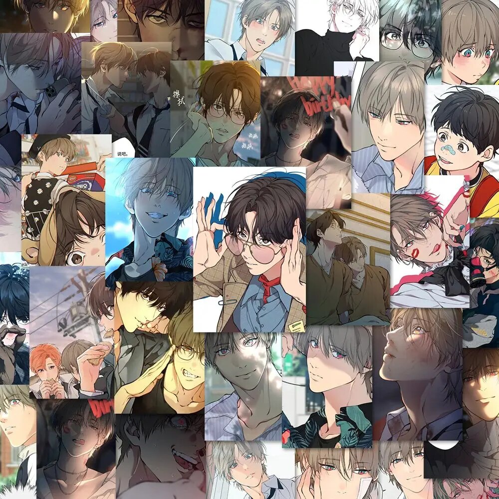 Lost in The Cloud Anime Stickers Skylar Cirrus Cartoon Sticker Korean BL Manwha Phone Case Decor Accessories Student Stationery. 