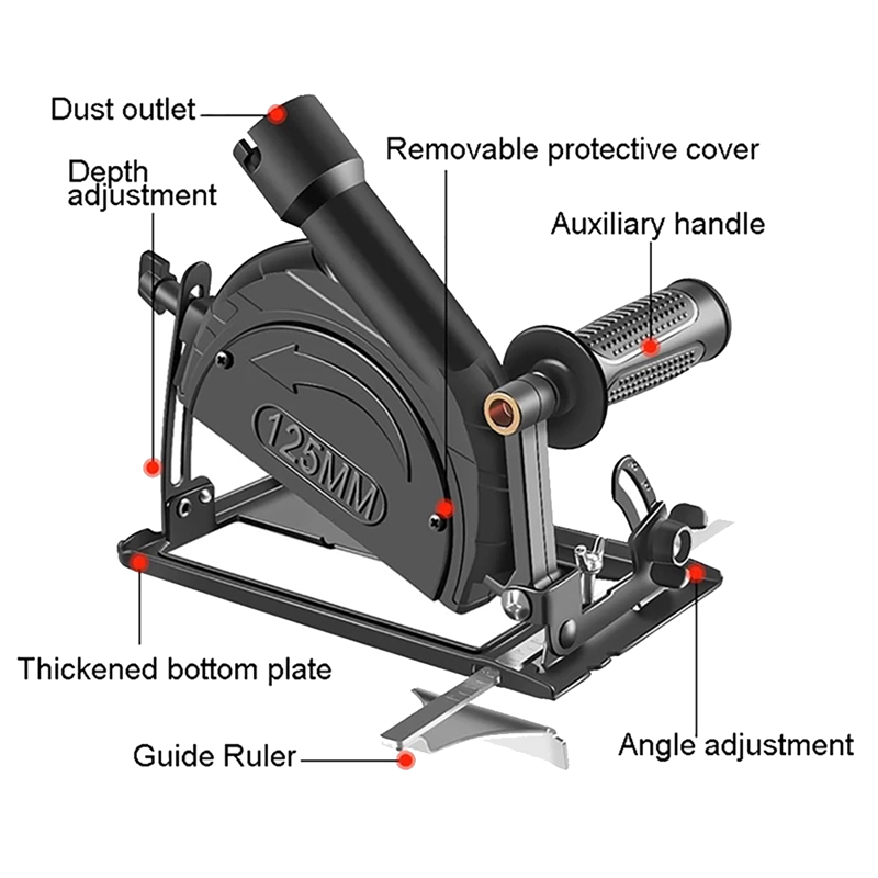 Angle Grinder Holder 45°Adjustable Angle Grinder Stand Angle Grinder Hand Fixed Cutter Support. 