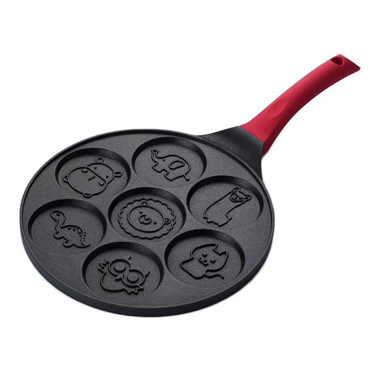 Wheel Pancake Pan Cute Pattern Roller Pancake Pan Small Frying Pan