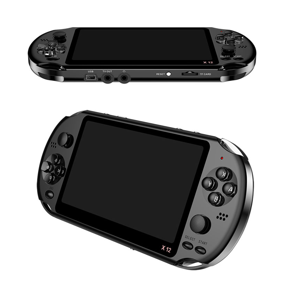 X12 5.1 Inch Handheld Video Game Console 8GB PSP FC GBA NES Built-in 10000 Game Console Game Console. 