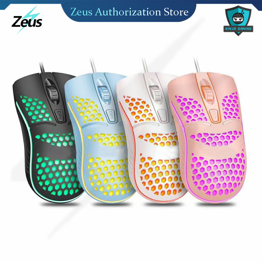 Ninja Gaming KW-10 ( Killa-Web ) Wired Mouse Gaming Mouse with Lightweight Honeycomb Shell