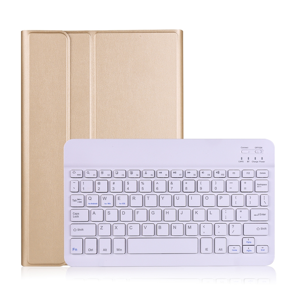 A860 For Samsung Galaxy Tab S6 10.5 inch T860 / T865 Detachable Bluetooth Keyboard Tablet Case with Pen Holder Elastic Strap. 