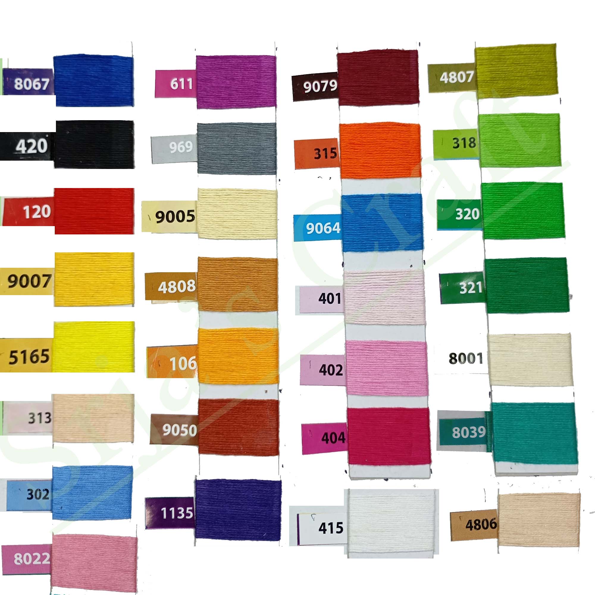 16 Pieces/Skeins Embroidery Floss Cross Stitch Thread / DMC Thread For Embroidery 6 line thread Cotton Embroidery Thread. 