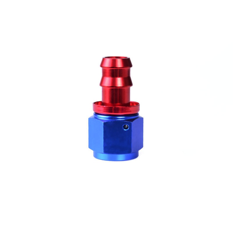 ESPEEDER AN4 Push-On Hose End Anoized Aluminum Straight Oil Cooler Hose Fitting Reusable Hose End  Adapter Puch Lock Hose Ends. 