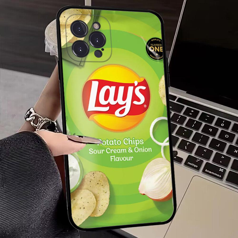Snack Food Potato L-Lay'S Phone Case for iPhone 15 8 7 6 6S Plus X SE 2020 XR XS 14 11 12 13 Mini Pro Max Mobile Case. 