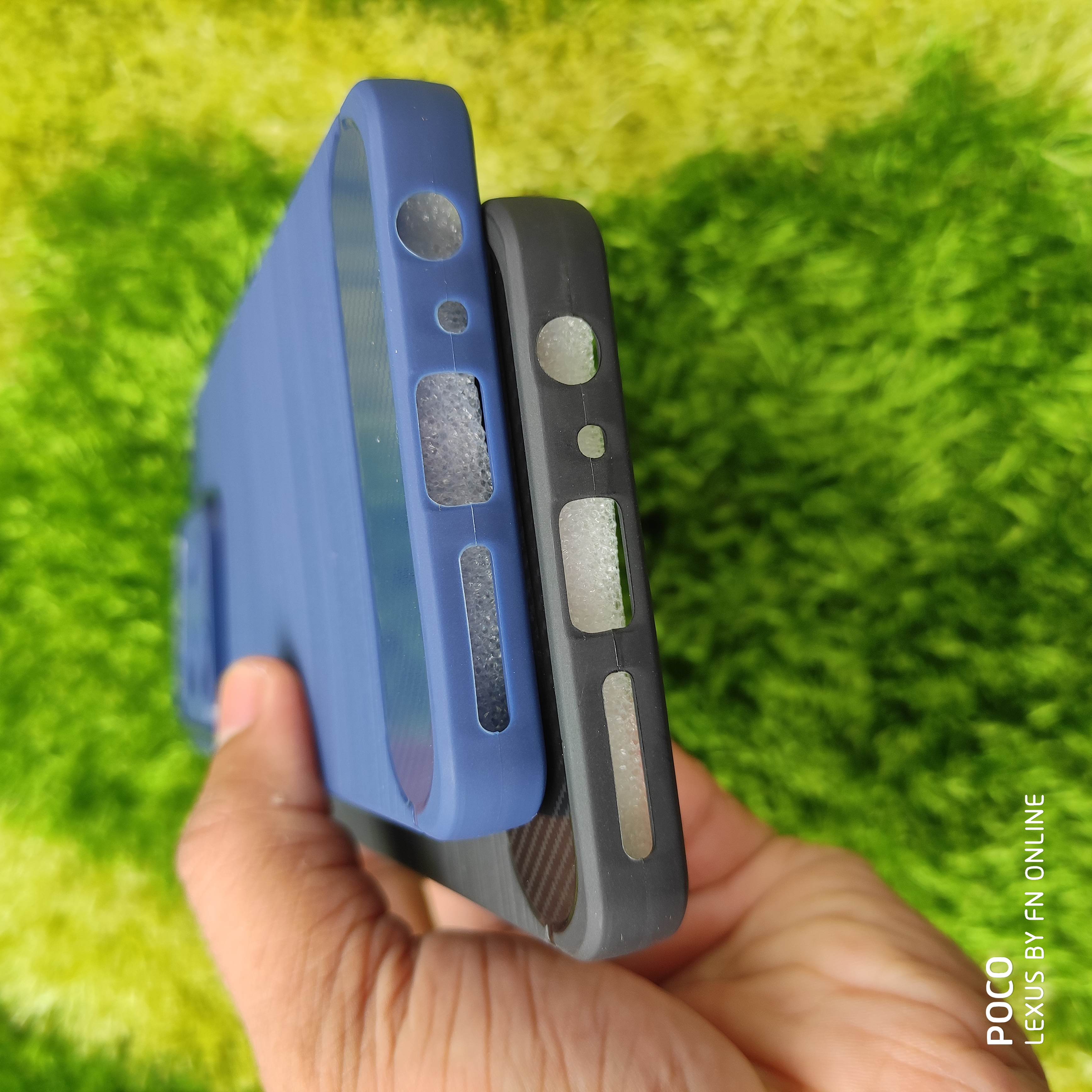 For Lava Benco S1 Pro Silicone Back Cover With Carbon Fiber Texture Bencos1pro S 1Pro s1proback Part. 