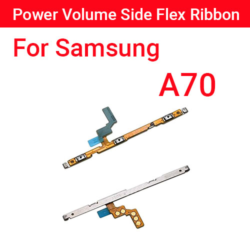 Samsung Galaxy A70 Power on / off Switch Button Side Volume Up Down Buttons Flex Cable Replacement Parts. 