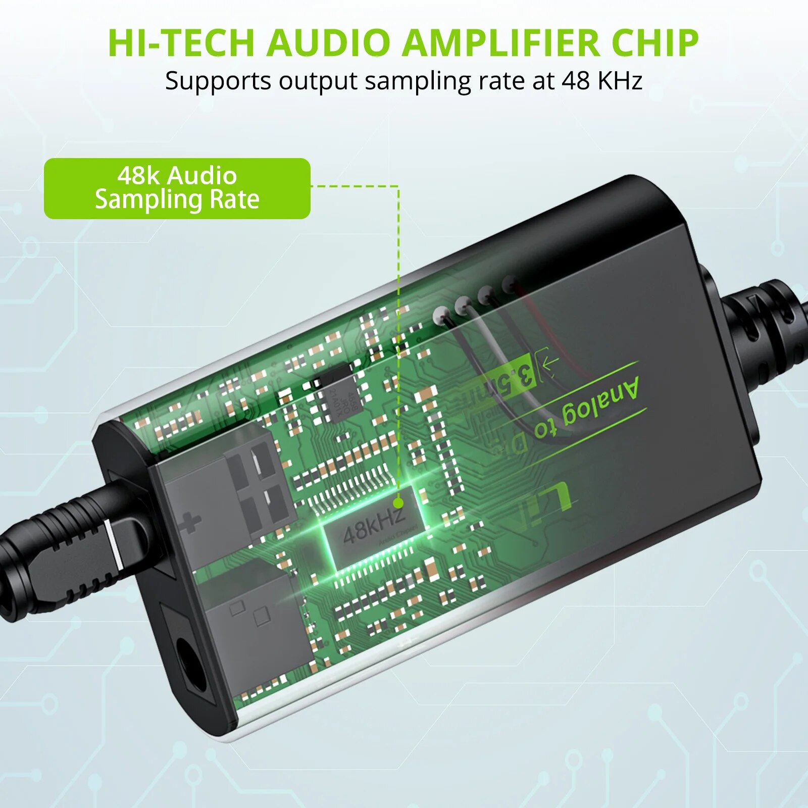 LiNKFOR 3.5mm to SPDIF Converter AUX to Digital Coaxial Toslink Optical Audio Adapter with Optical Cable for PS3 Blu-ray Player. 