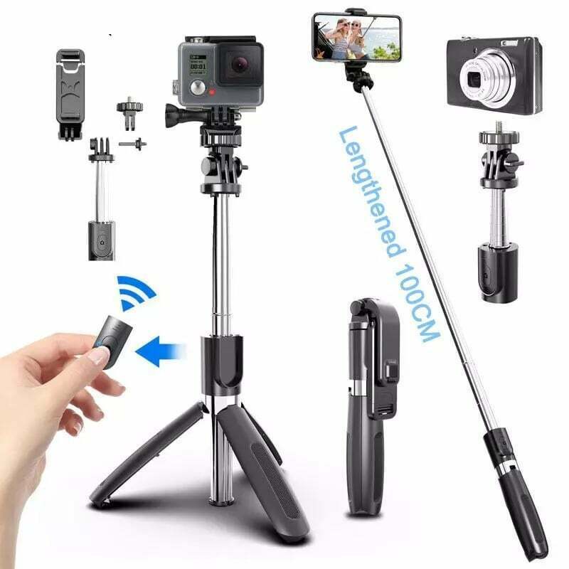 Extendable Wireless Selfie Stick Tripod L02 Phone Self Stick With Bluetooth Remote Safe and reliable Good effect and easy to use. 