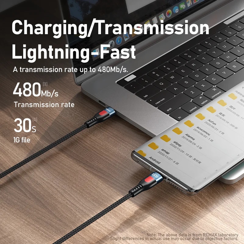 Remax RC-187 1M USB C Type C To Type C Micro Wire For xiaomi Huawei 15 14 PD 100W Charging 5A 100W Fast Charging Cable Cord. 